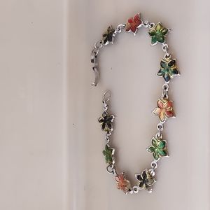 Multi color flower bracelet